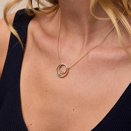 Miniatura 3 de EVE'S ADDICTION Collar de plata personalizado para madre y familia, cadena de 16 pulgadas, joyería familiar personalizada, collar de piedra natal