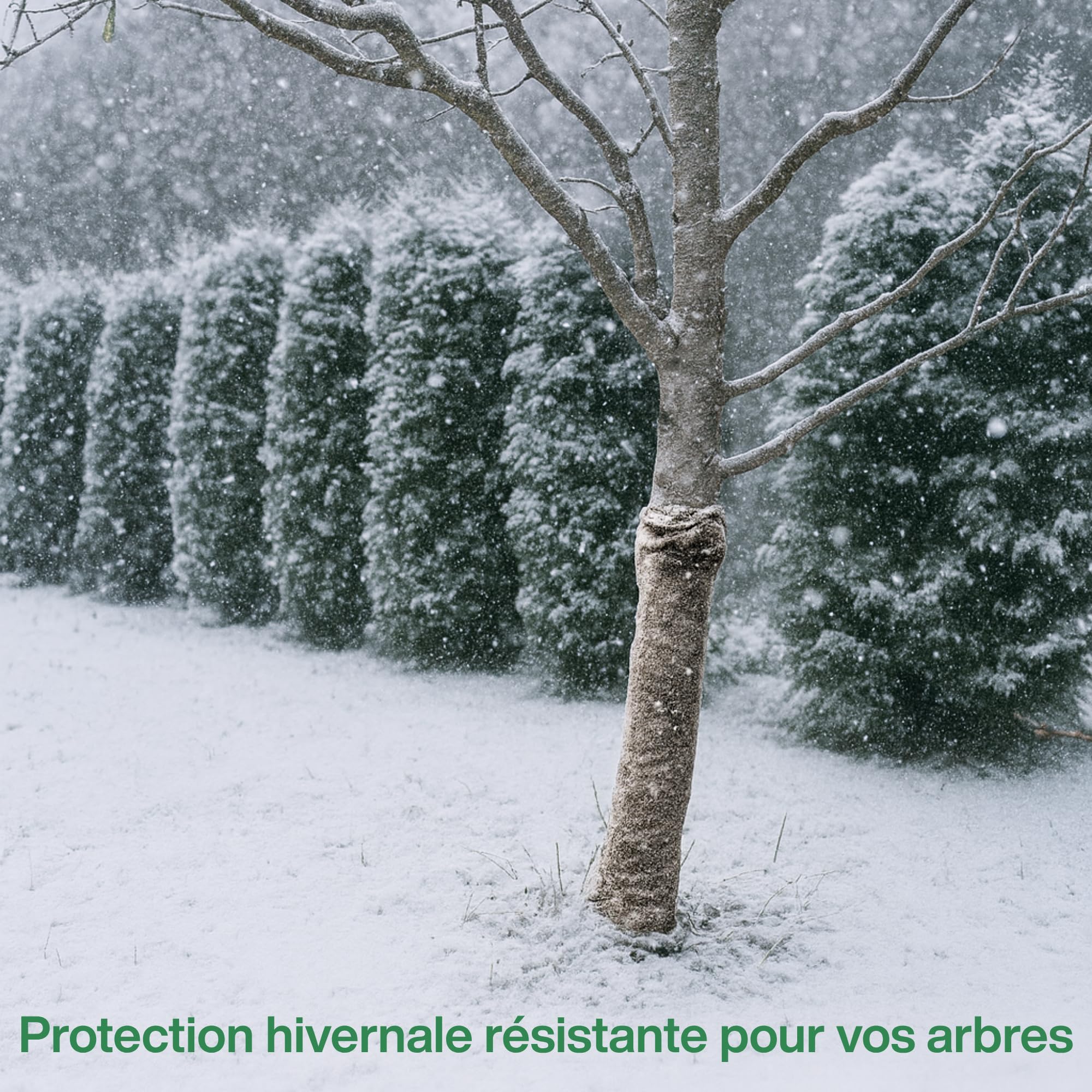 UNIGARDIA Feutre de Laine de Mouton 80 x 500 cm - Paillage Jardin 100% Naturel et Biodégradable - Tapis Sol Isolant Thermique pour Plantes - Protection Hivernale et Anti-Limaces