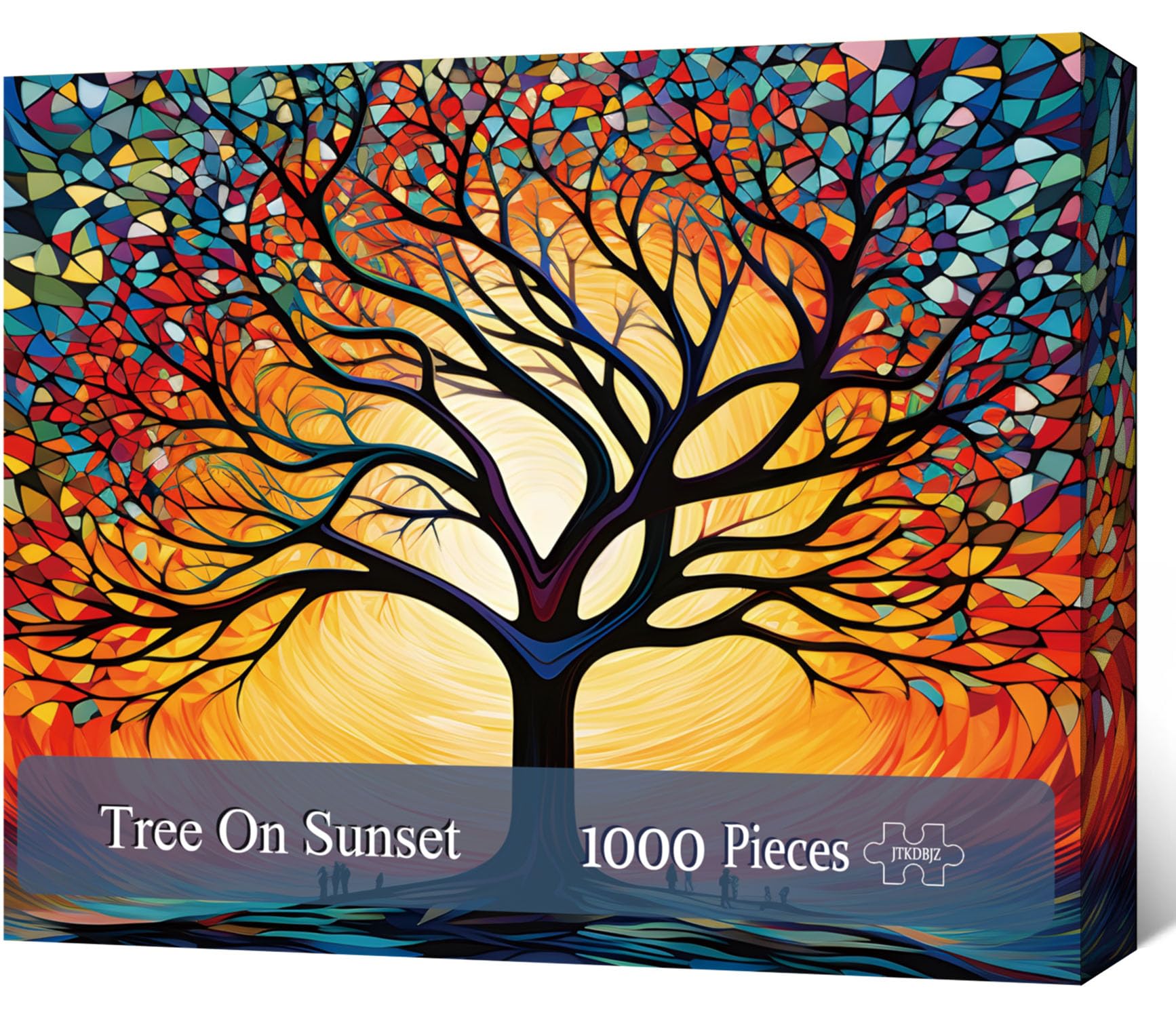 1000 Piece Puzzle for Adults - Stained Glass Jigsaw Puzzles 1000
