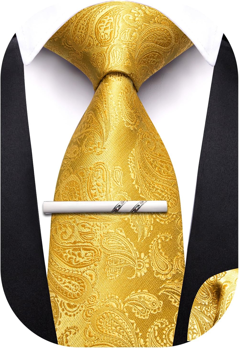 Boys Ties School Pre-Tied Kids Necktie Handkerchief Clip Set Uniforms Child Ties for 8-14 Years Wedding Party