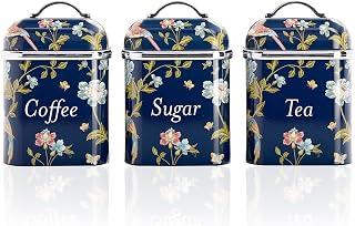 Laura Ashley VQ 3pc Canister Set - Elveden Navy