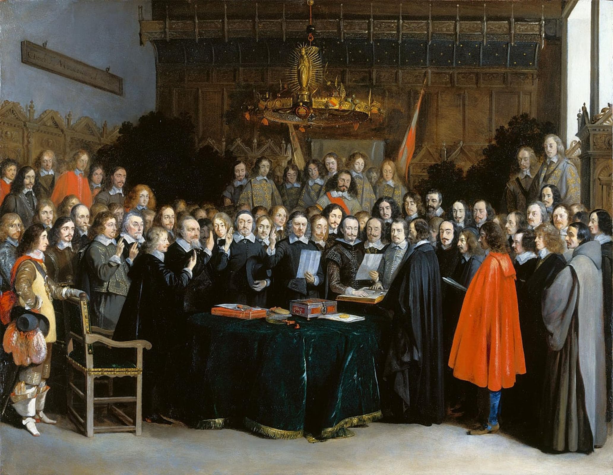 Impression d'art Traité de Münster | Toile tendue Ter Borch