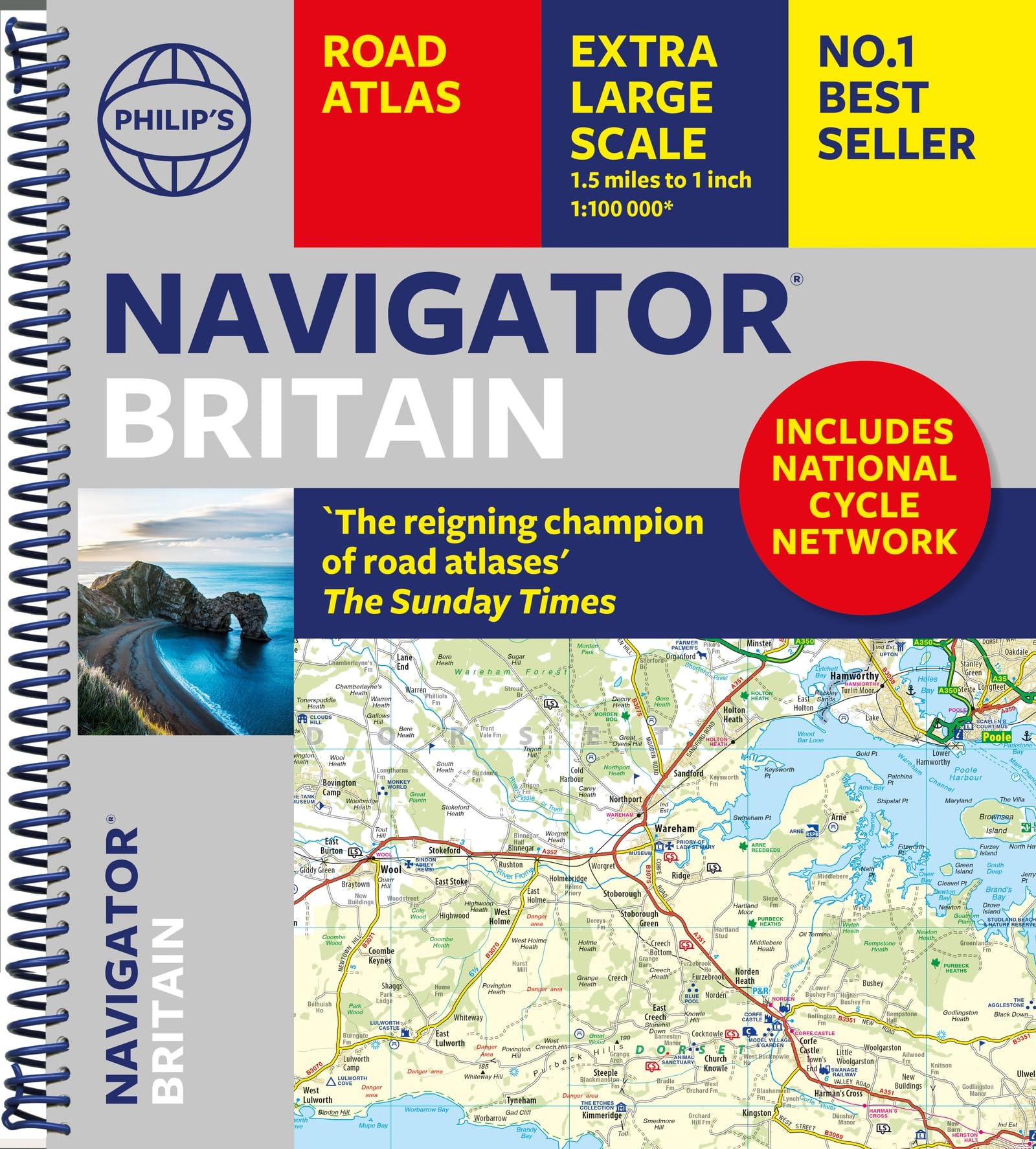 Philip's Navigator Britain: the Champion of Road Atlases: Spiral Edition (Philip's Road Atlases)