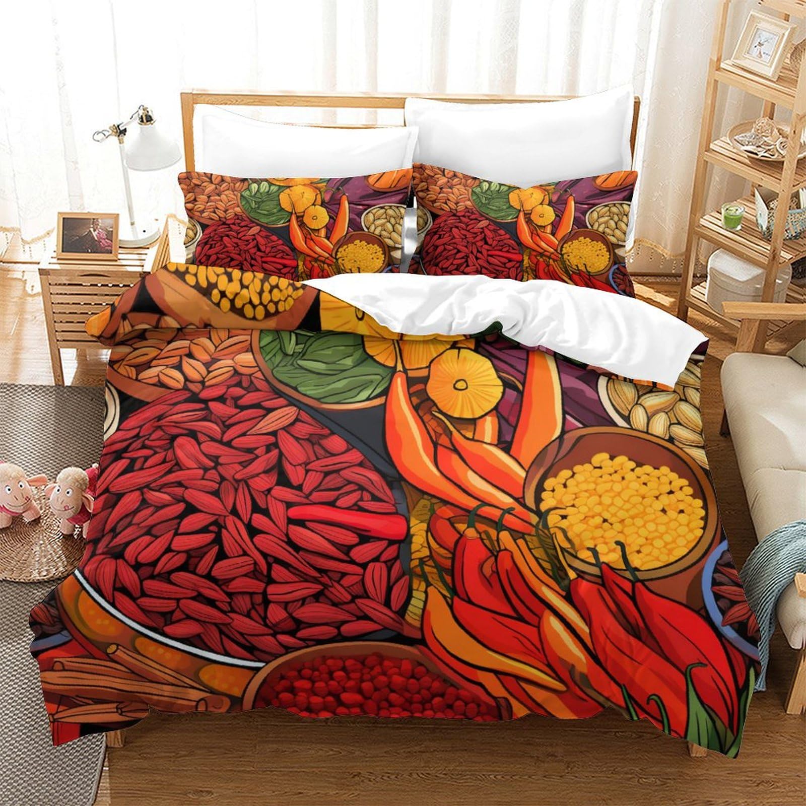 Parure de lit 3 pièces en microfibre tissée serré pour adultes exigeants