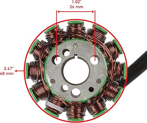 Miniatura 2 de Caltric Rectificador regulador de estator y mosfet compatible con Yamaha Fz8 Fz-8 Fz8N 2011 2012 2013