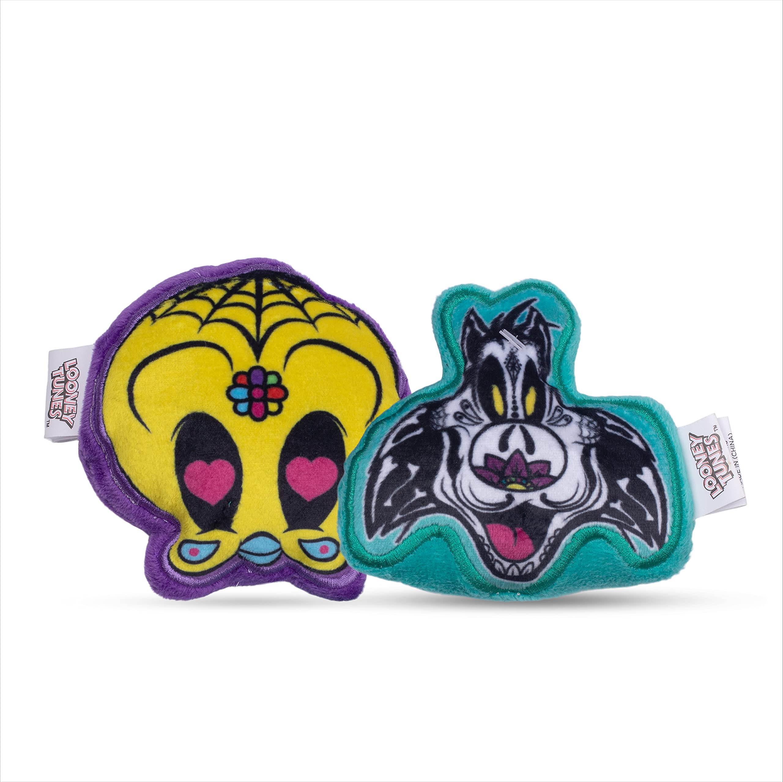Looney Tunes for Pets Halloween Sylvester The Cat & Tweety Bird Silo Pet Squeaker Toys 2 Piece | Squeaky Dog Toys Small Dog Toys for Small Dogs | Halloween Dog Chew Toys,FF18363 โ image 1