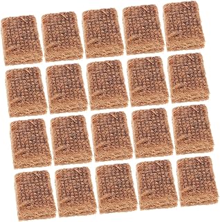 INOOMP 20 Piezas Bloque De Encendido Al Aire Bloques De Encendido Ladrillos para Iniciar Arrancadores De De La Chimenea Brown Madera De Pino