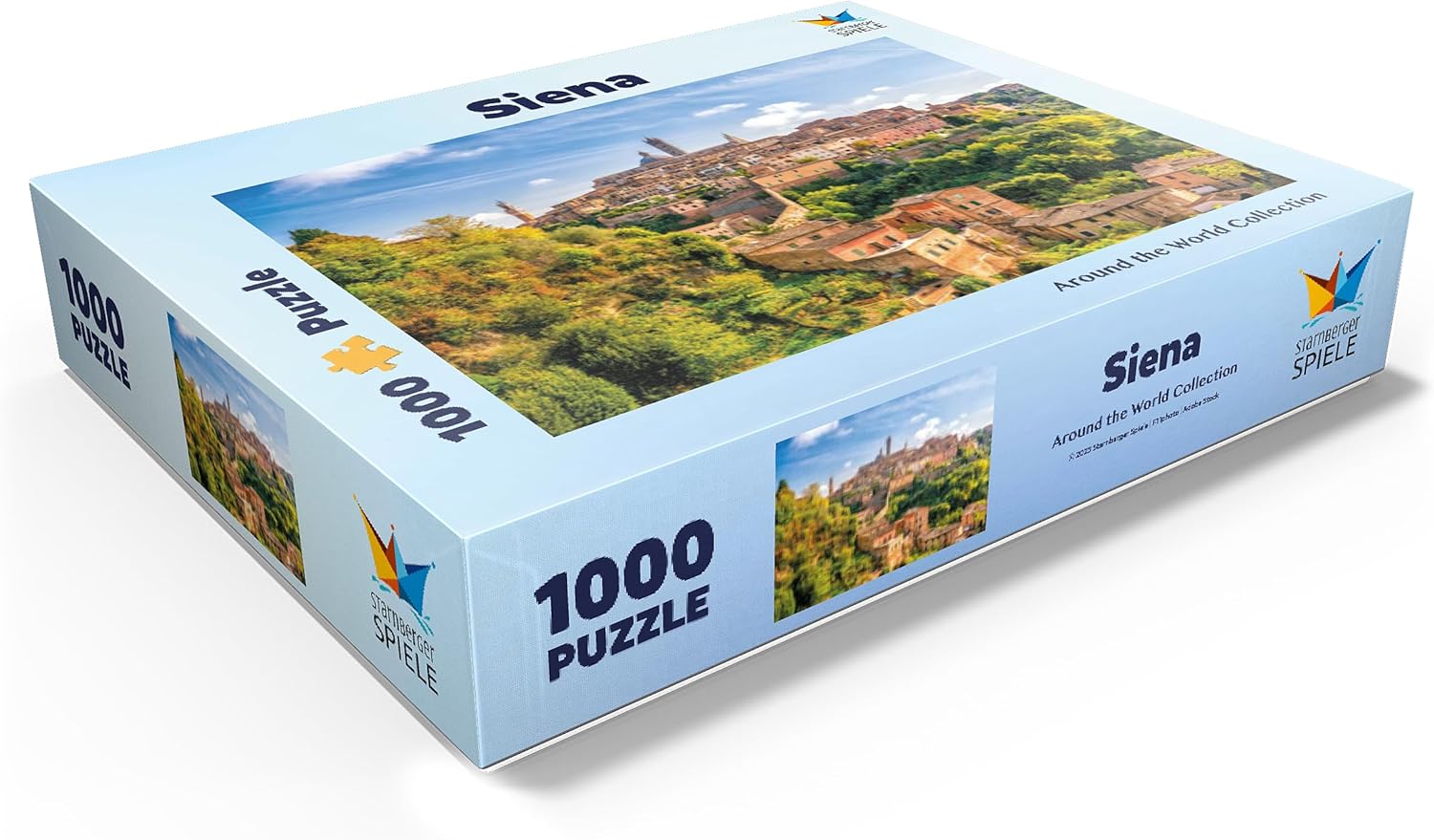 MyPuzzle Panorama of Siena - Tuscany, Italy - Premium 1000 Piece Jigsaw Puzzle for Adults