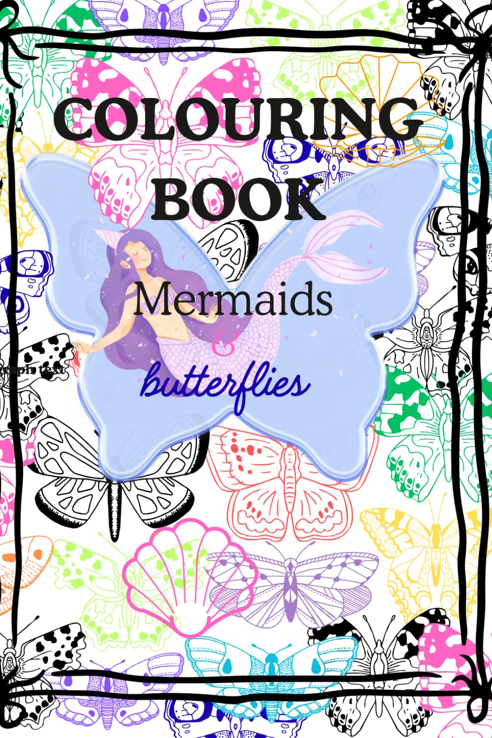 Colouring Book: Mermaids & Butterflies