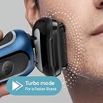 Rasoir Électrique Braun pour Hommes Série 6, Rasoir Électrique, Tondeuse de Précision, Centre de Nettoyage et Charge 4-en-1, Étui de Voyage, S6 6172cc, 1 article