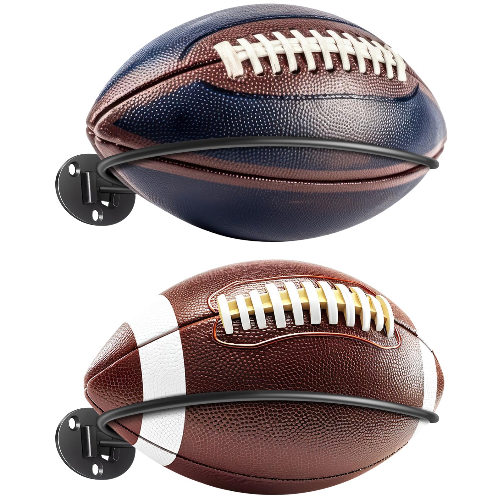 Football Room Decor - 2 Pack Wall Mount Holders -1