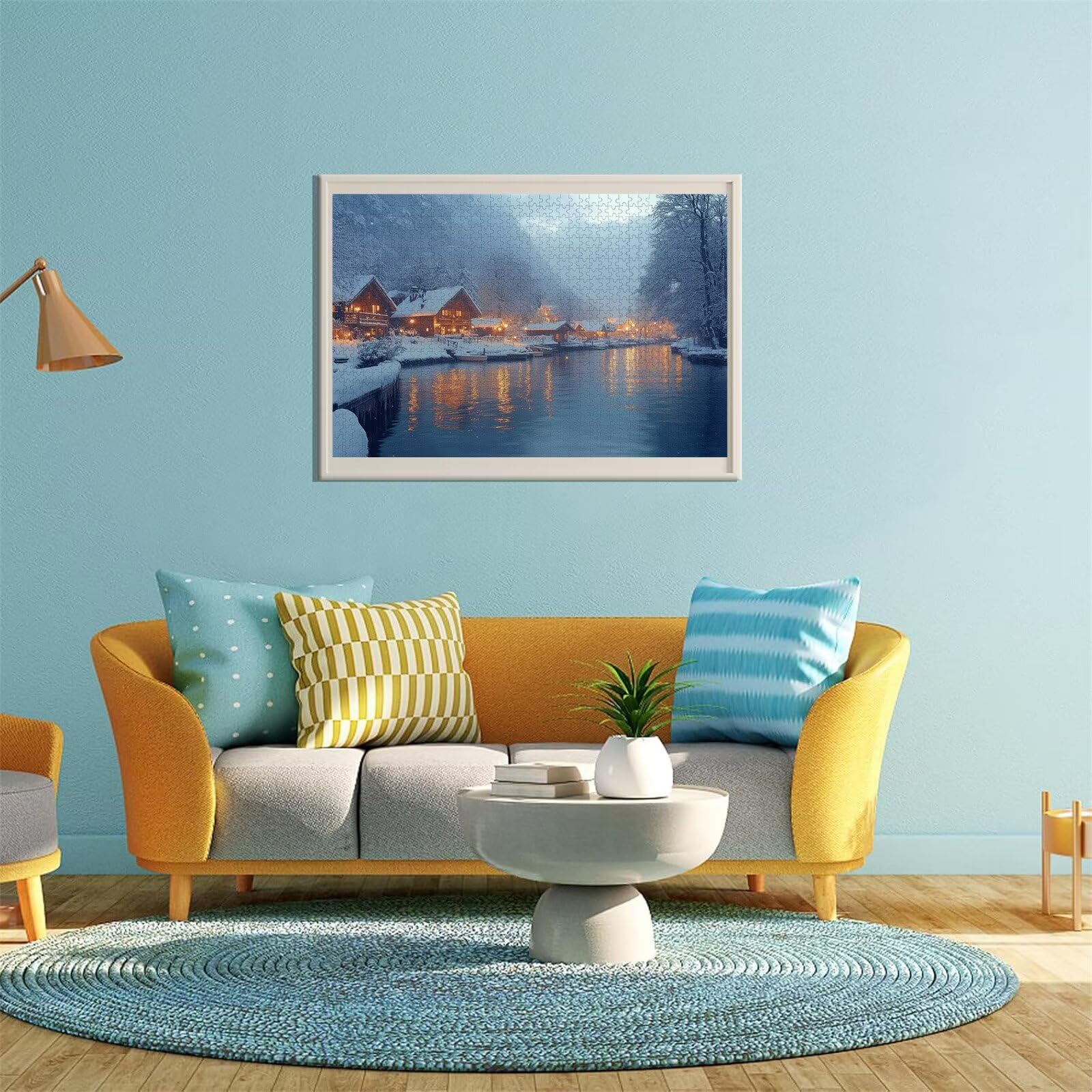 Puzzle Erwachsene 2000 Teile Landschaft Haus Educa Jigsaw für Kinder ab 8 Jahren Mädchen Jungen, Erwachsene Impossible Klassische Puzzles Schwer, Anspruchsvoll Spielspaß, Als Geschenke 70x99cm t-104