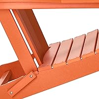 Vista 20 de WestinTrends Malibu - Juego de 2 sillas Adirondack plegables de polietileno para exteriores, color lima