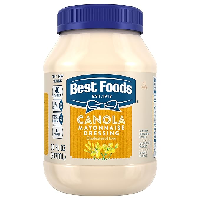 Best Foods Mayonnaise Dressing, Canola Cholesterol Free