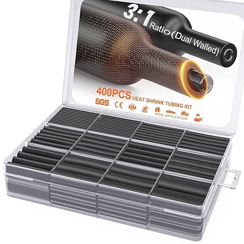 Miniatura 10 de Eventronic Kit de 900 tubos termorretráctiles de alambre, tubo termorretráctil industrial para cables, envoltura termorretráctil de grado marino