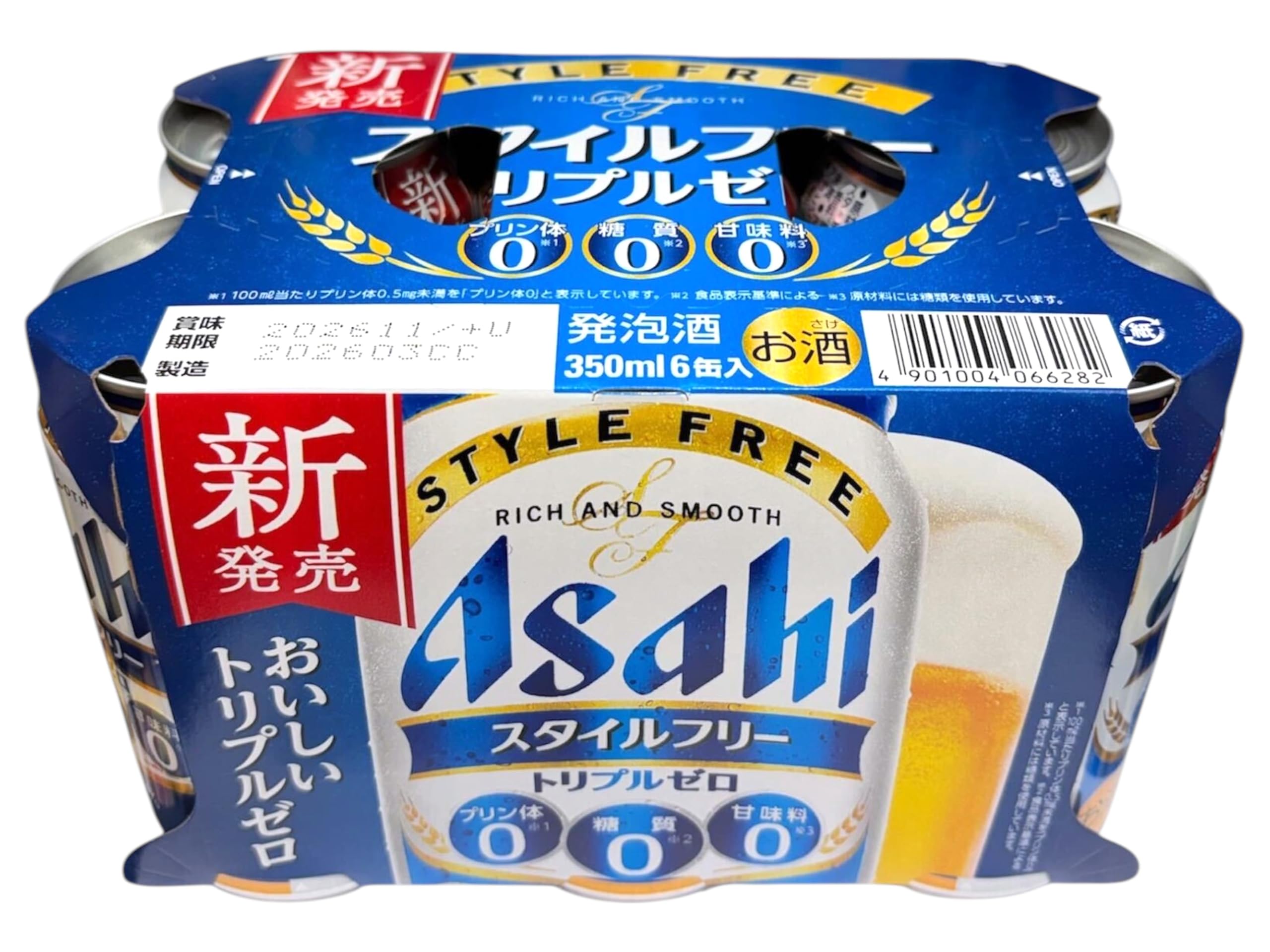 Amazon.co.jp: アサヒビール スタイルフリートリプルゼロR6缶 350ml×6