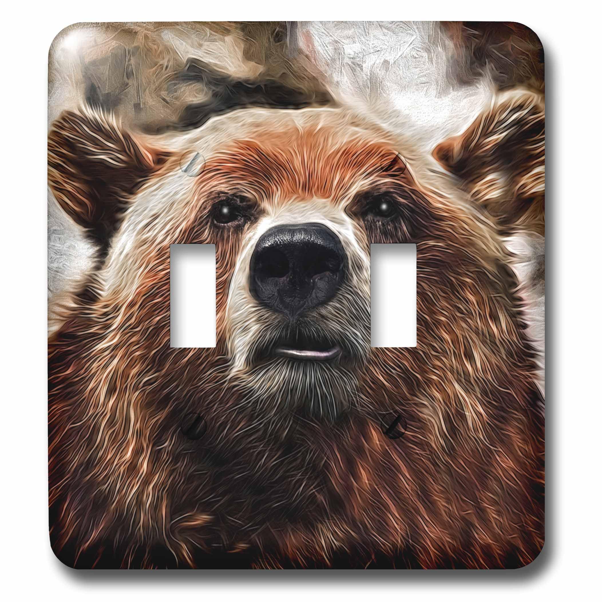Interruptor de palanca de oso simpático para decoración rústica de salón y cabañas
