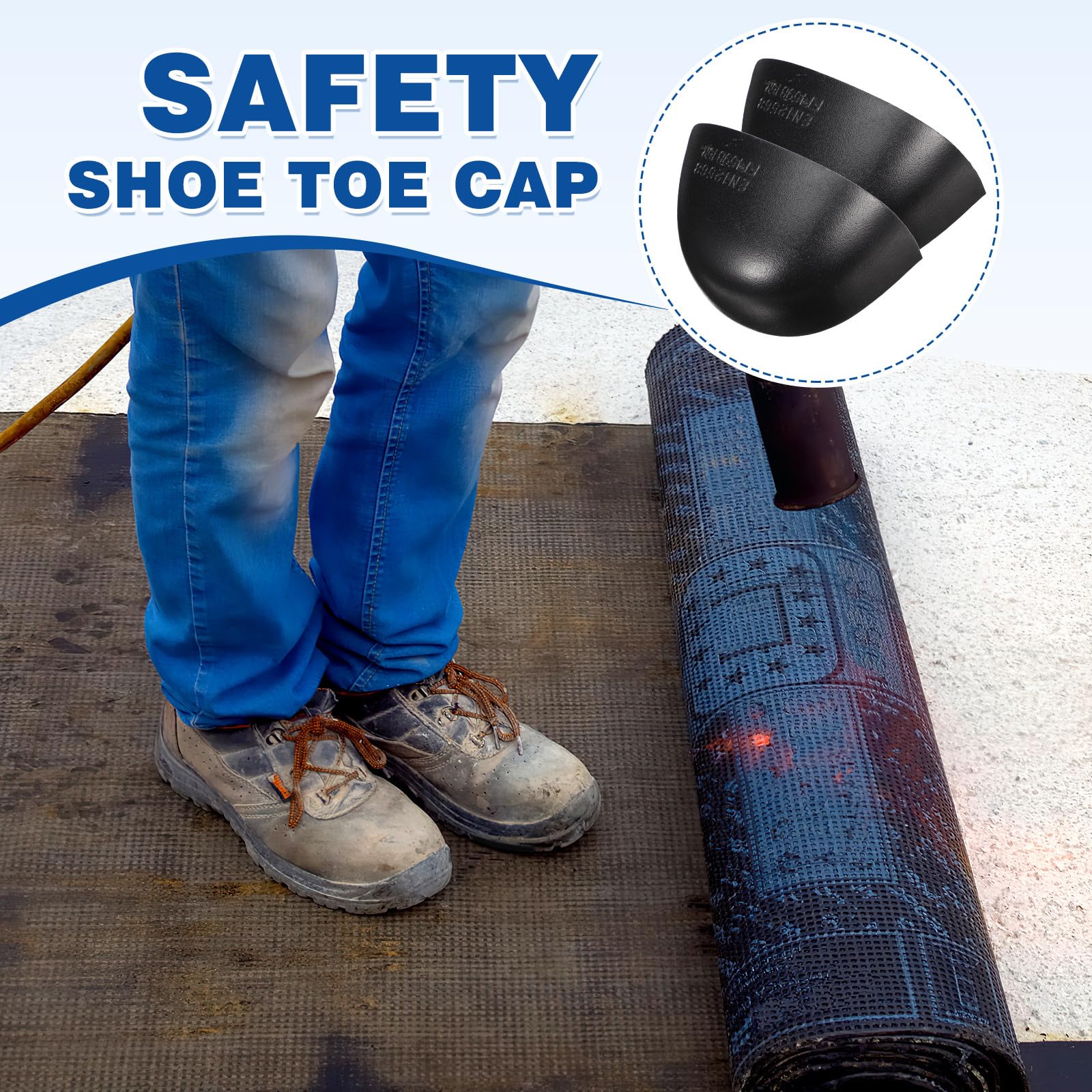 Cubierta de Zapatos de Seguridad Puntera de Acero para Protección contra Aplastamiento y Perforación, Protector para Hombres y Mujeres en Entornos Laborales