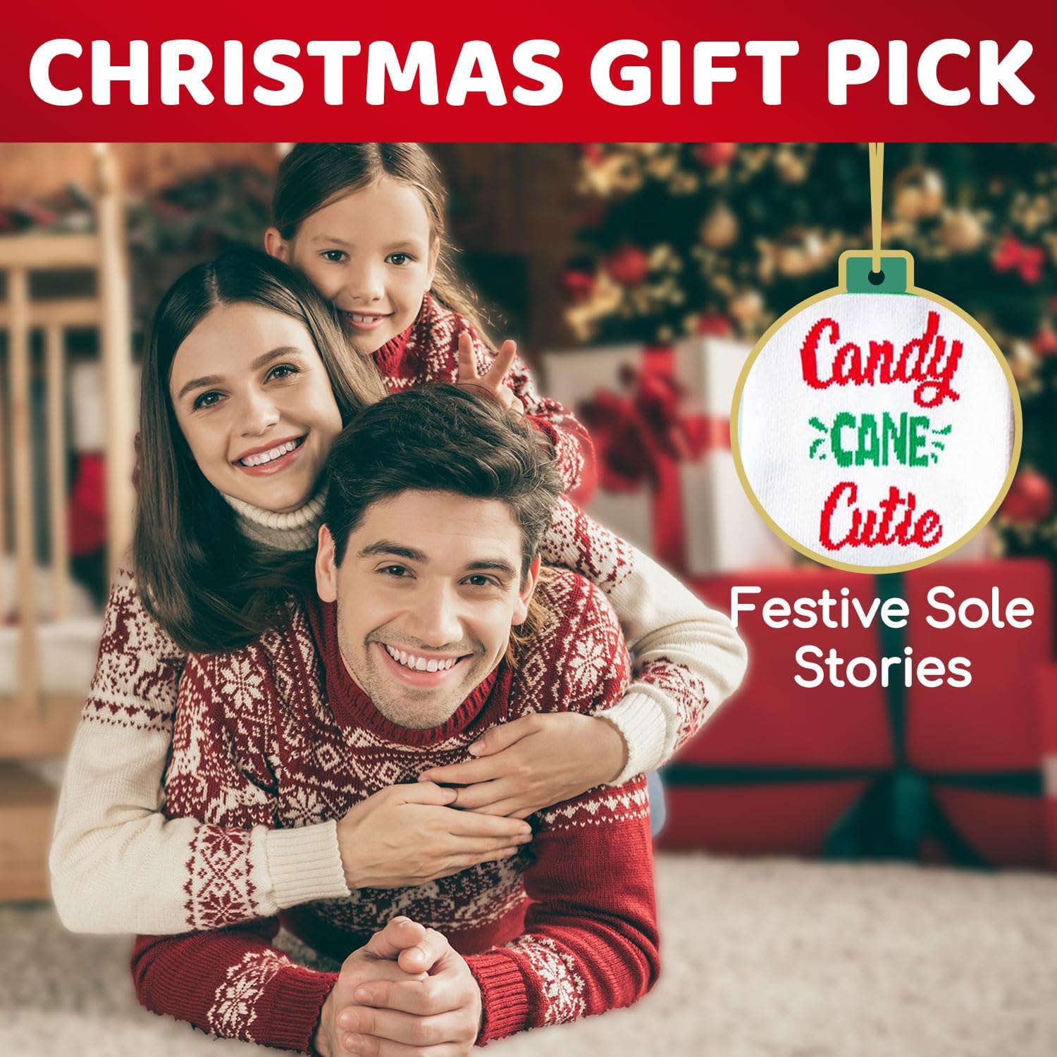 HAPPYPOP Novelty Christmas Socks - Best Xmas Gifts for Santa Lovers, Jesus Snowman Gifts - Image 5