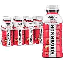 BODYARMOR ZERO Sugar Watermelon Strawberry Electrolyte Drink, Natural Flavors, 12 Fl Oz Bottles (8 Pack), B Vitamins &amp; Antioxidants Sugar Free Hydration