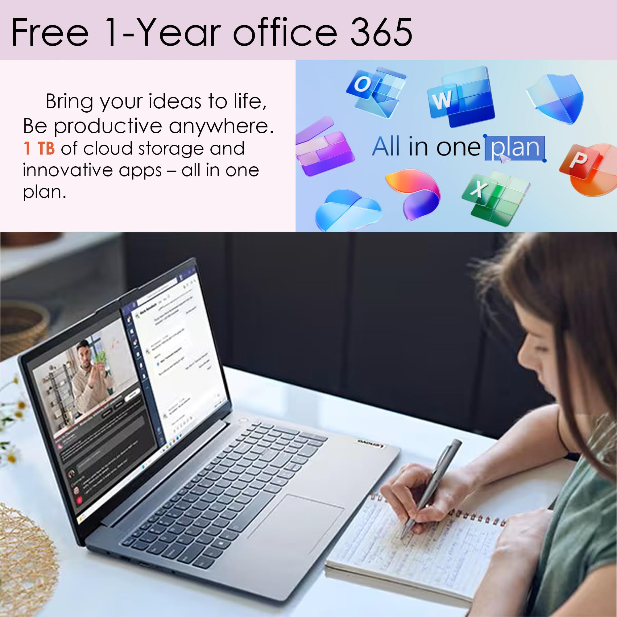 Amazon.com: Lenovo IdeaPad with 1-Year Office 365 • 15.6
