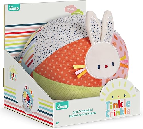 Vista 14 de GUND Baby Tinkle Crinkle Collection Essential Caterpillar - Peluche sensorial, 14 pulgadas Caterpillar 14