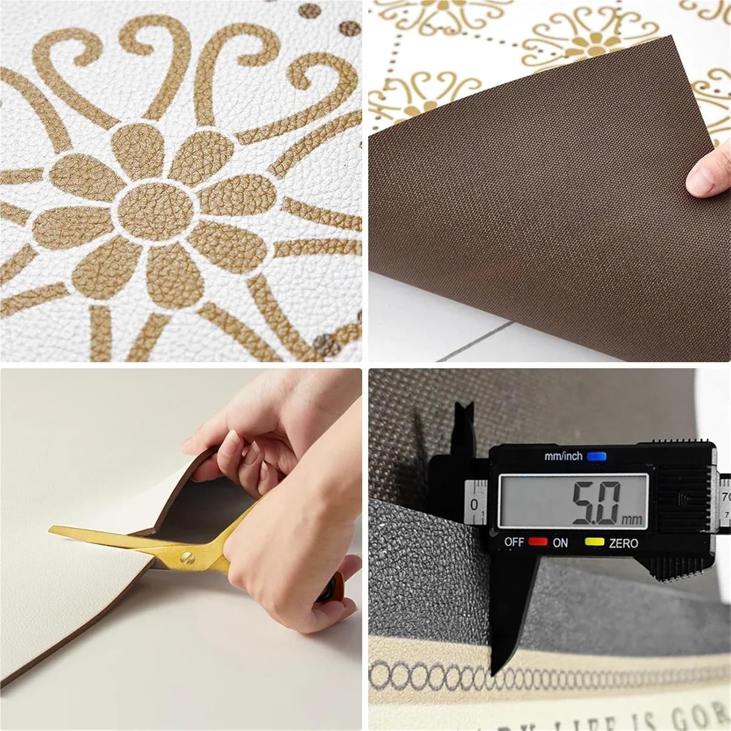 Carpet for Kitchen Rug PU Waterproof Floor Mat Non-Slip Long Carpets Oil-Proof Foot Mats Home Decoration Rugs for Kitchen, Floor, Office(Color 11,1pc 160x230cm)