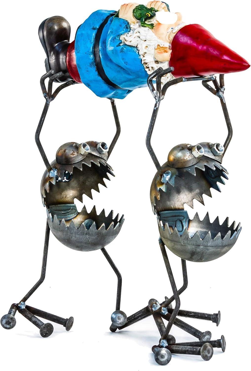 Sugarpost Recycled Metal Gnome-be-Gone Large Gnome Bearers