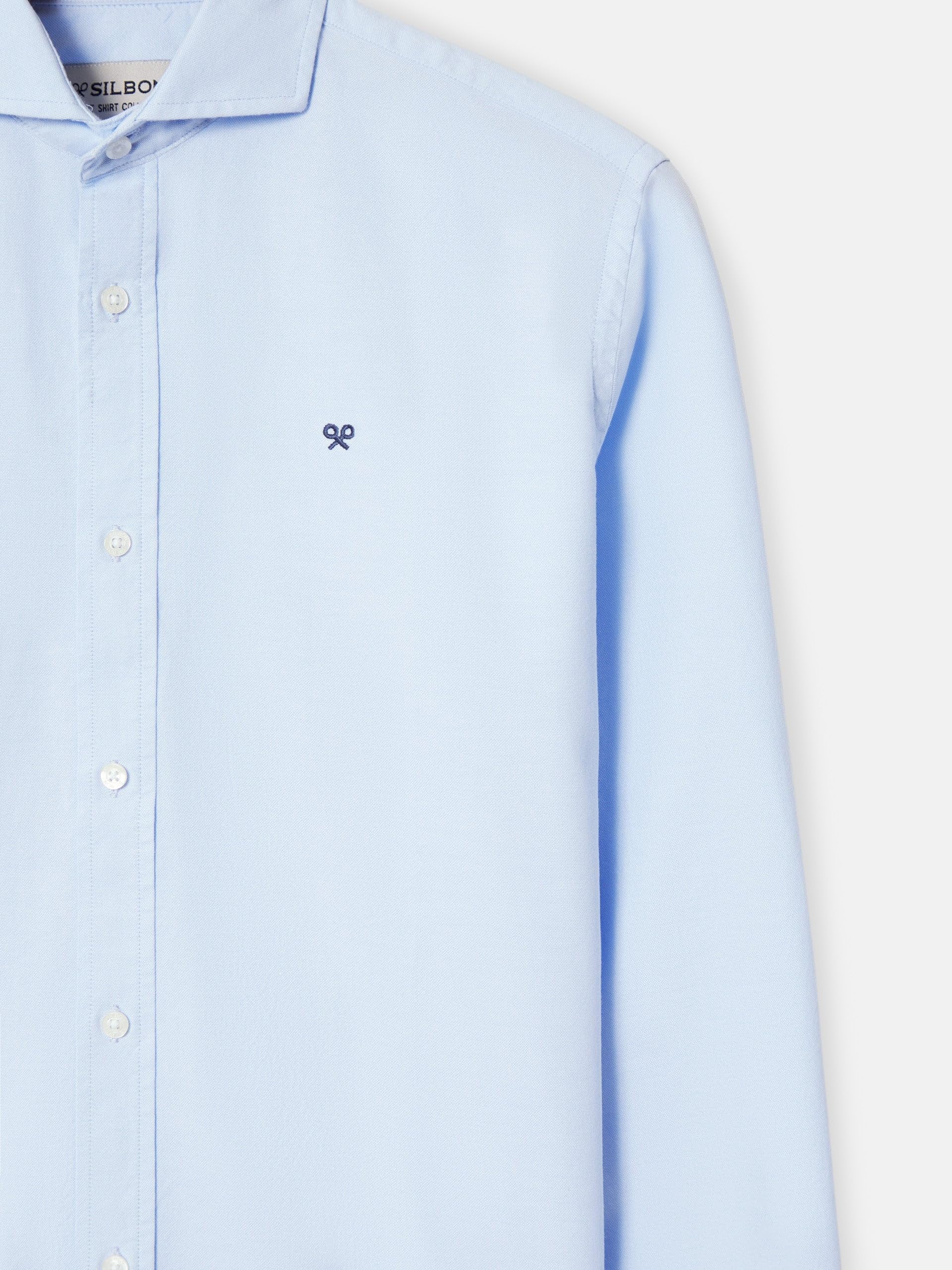 SILBON Camisa Sport Oxford Cutaway para Hombre