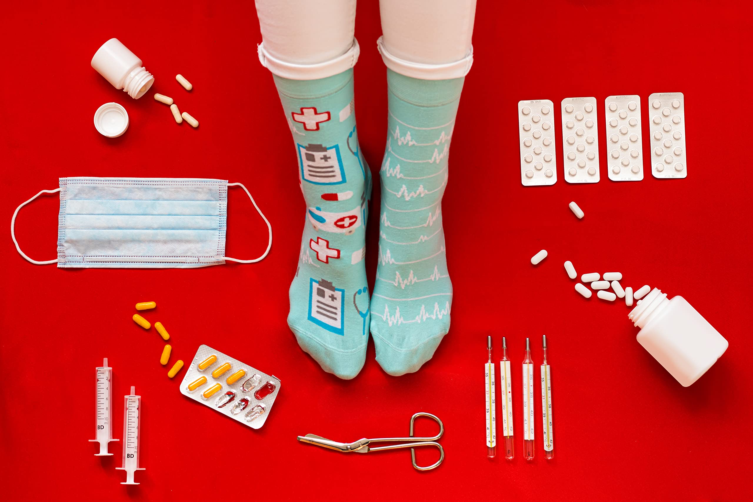 Dedoles Calzini Unisex Donna Uomo & Bambini Calze Cotone con tanti Design divertenti Calcio Bicicletta Piante Cavalli Regalo sinistra destra diversi