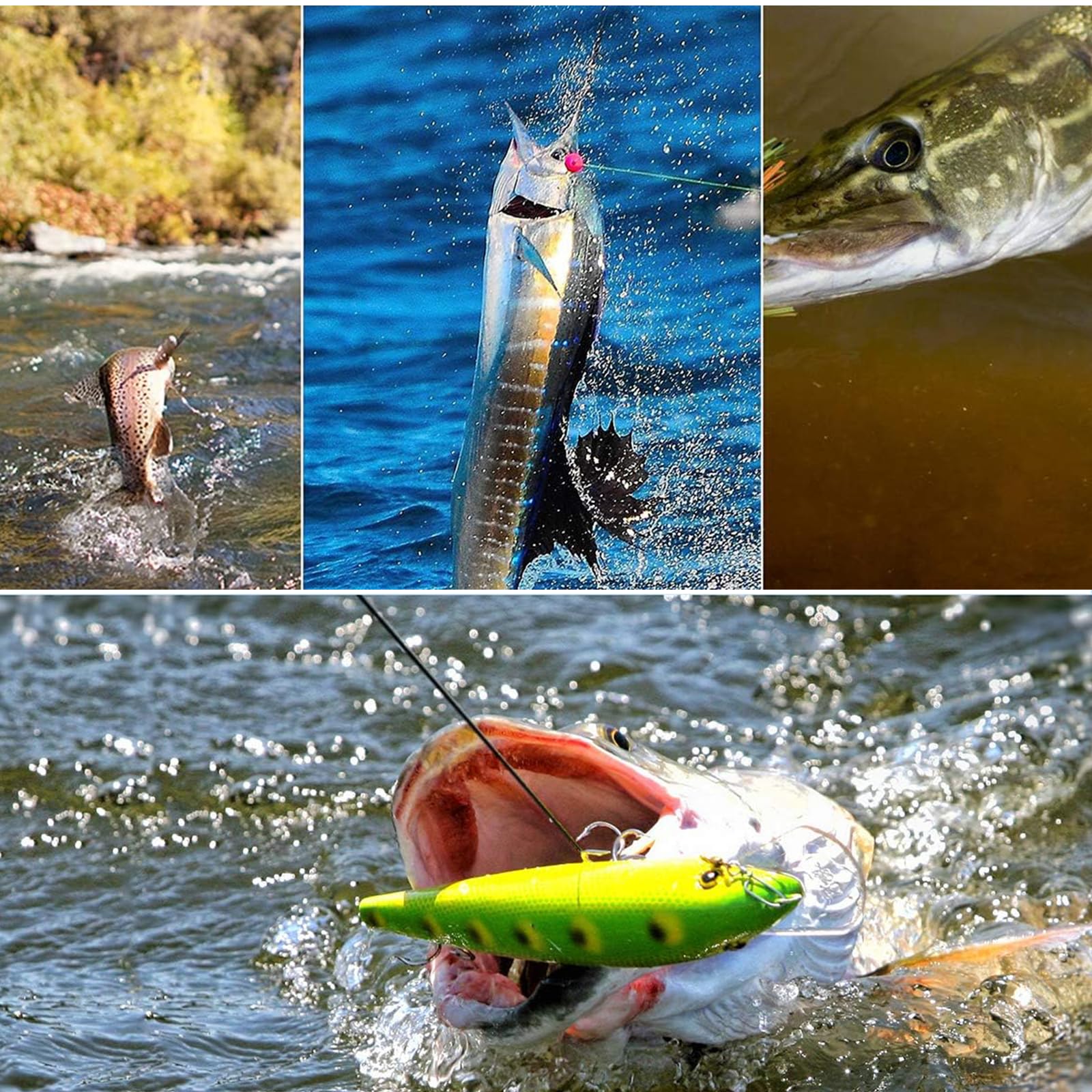 100 Piezas Línea Líder Pesca Alambre Pesca Acero Inoxidable Líneas Alambre Anti-Mordedura con Giratorios Y Broches para Agua Dulce Salada, Líder De Pesca, 10 Cm, 15 Cm, 20 Cm, 25 Cm, 30 Cm, Negro