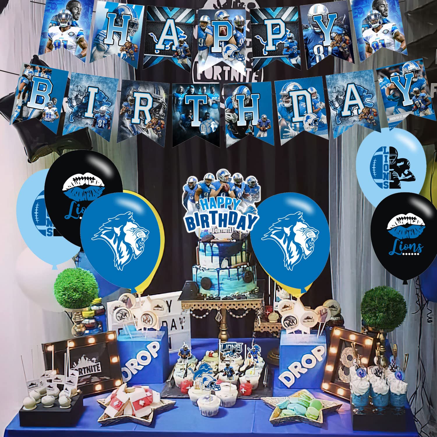Decoraciones Para Baby Shower De Los Detroit Lions 13 Shawna Lions
