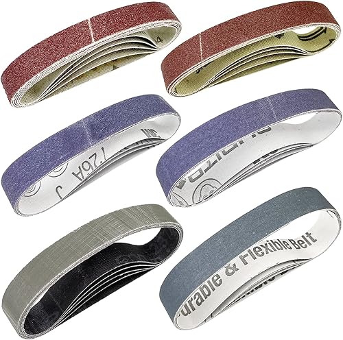 Kit de correa de lijado de 34 x 12 pulgadas para el trabajo afilador de cuchillos y herramientas Ken Onion Edition WSKTS-KO grano 8012024040010002500 Kit de correa de lijado de 34 x 12 pulgadas para el trabajo afilador de cuchillos y herramientas Ken Onion Edition WSKTS-KO grano 8012024040010002500