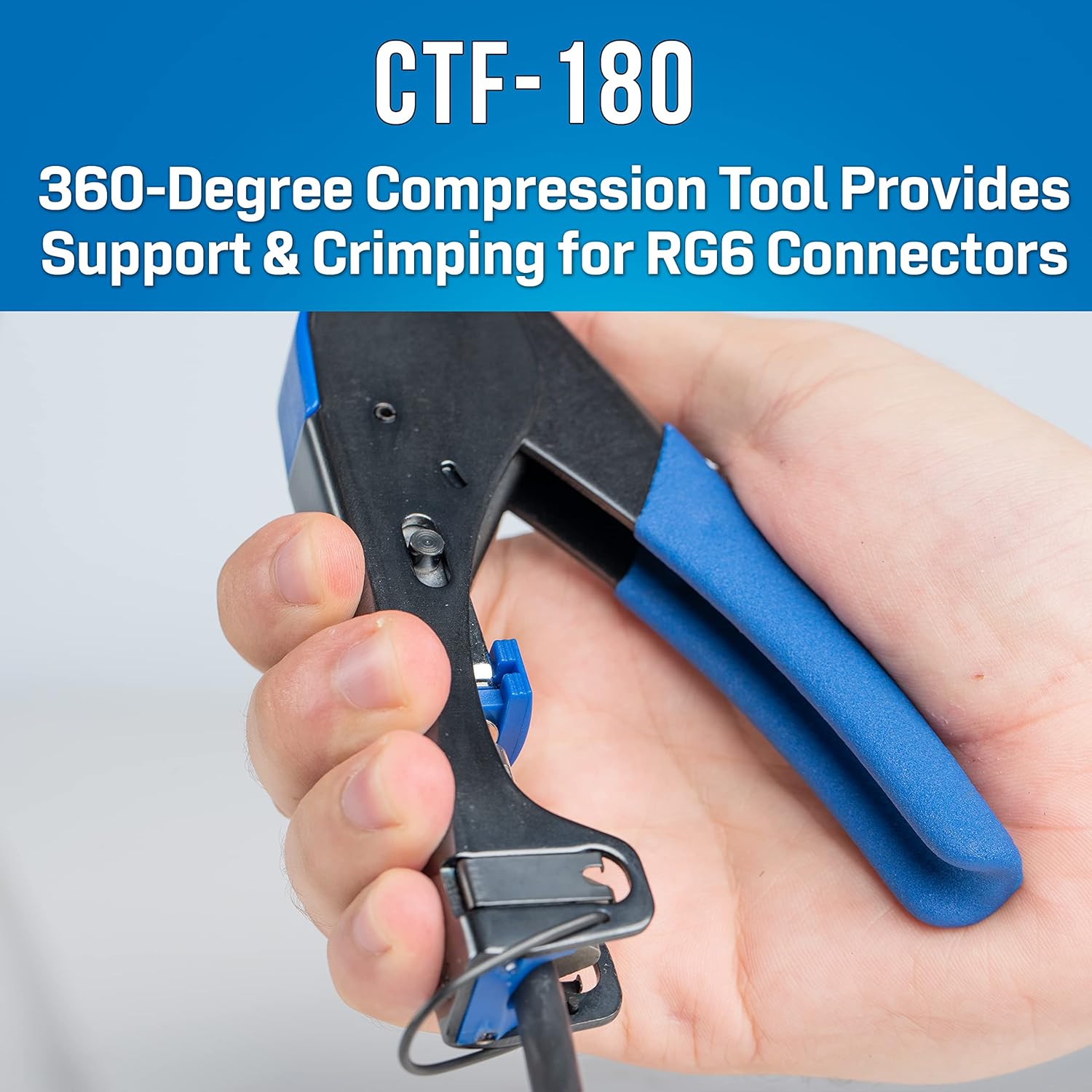 Jonard Tools TK-79 Coax Cable Installation and Test Kit with Coax Stripper, 360° Compression Tool, Pocket Tester, and RG6 Connectors