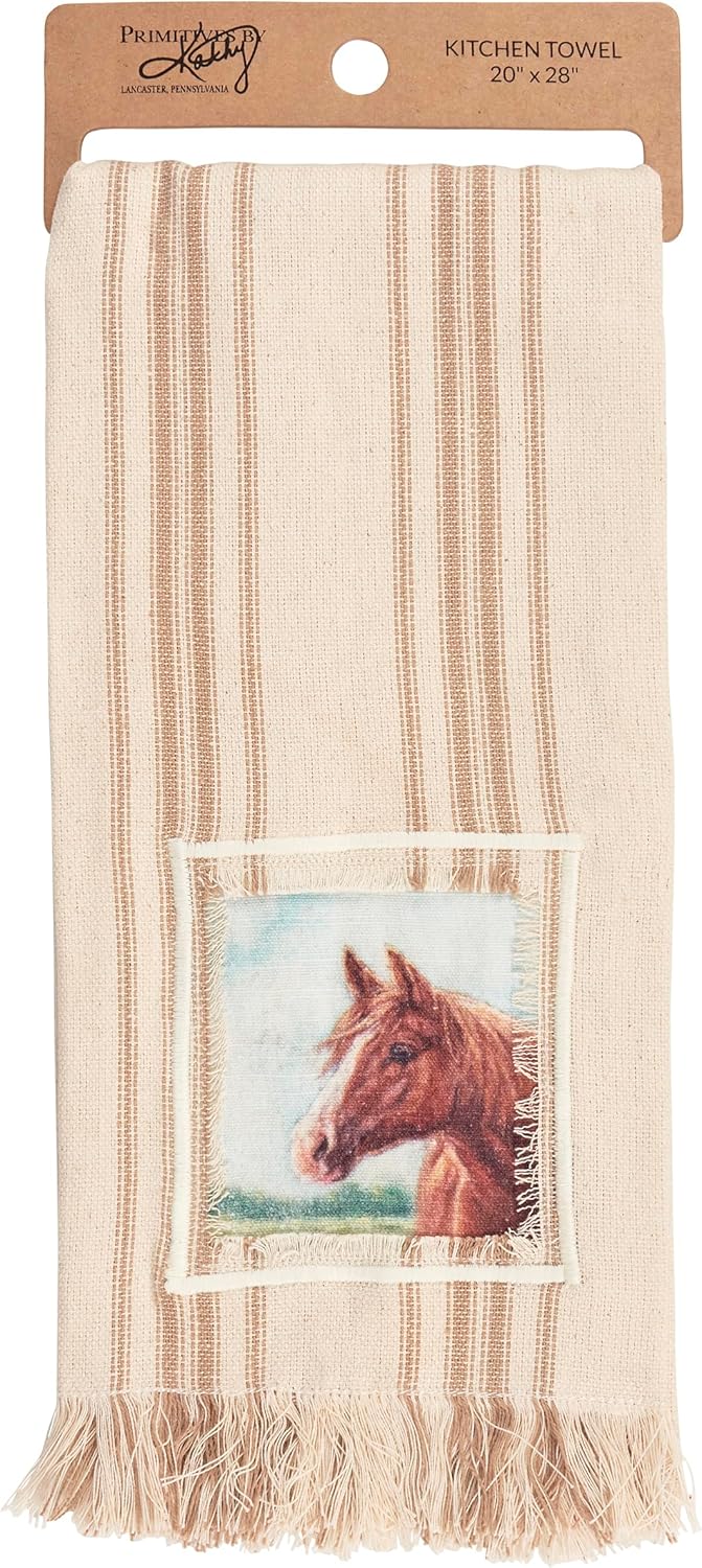 Primitives by Kathy Horse Kitchen Towel - Image 4