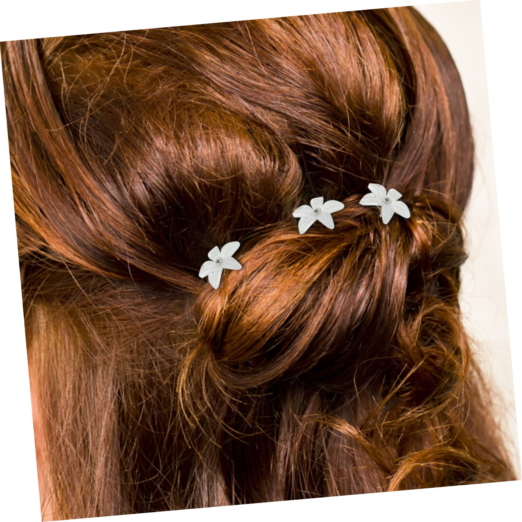 FOMIYES 100stücke Teiliges U-förmige Haarnadel Mit Blumen Braut-haaraccessoire Hochzeits-haarspangen Für Damen Leicht Und Komfortabel Für Feiern Und Alltag