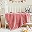BEDELITE Baby Blankets for Boys Girls 30x 40 - 3D Ribbed Jacquard Cute Fuzzy Fleece Blanket, Warm and Breathable Soft Cozy Infant Toddler Blanket for Newborn All Seasons Suitable, Pink