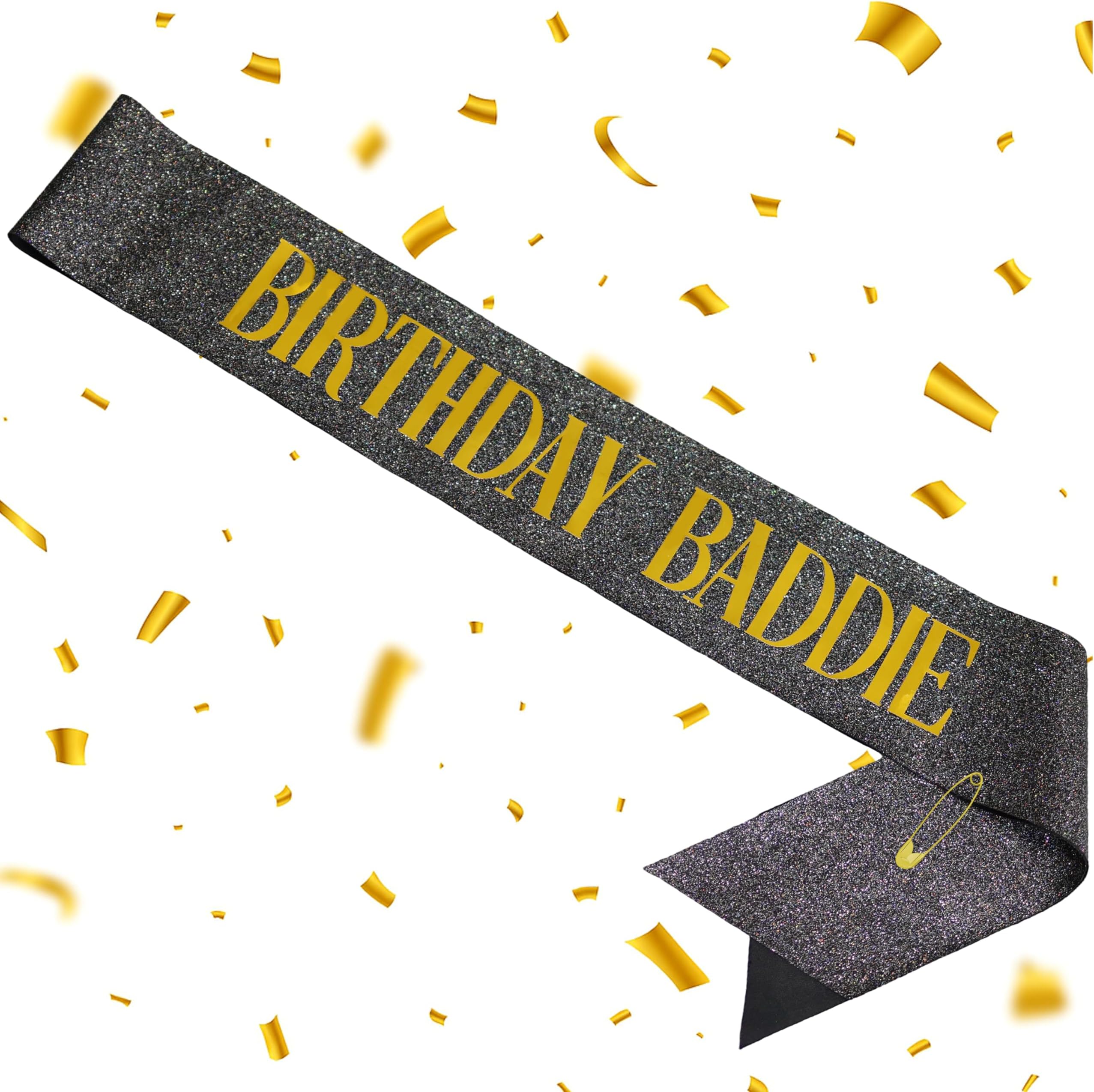 Birthday Baddie Party Sash, Celebration Accessory