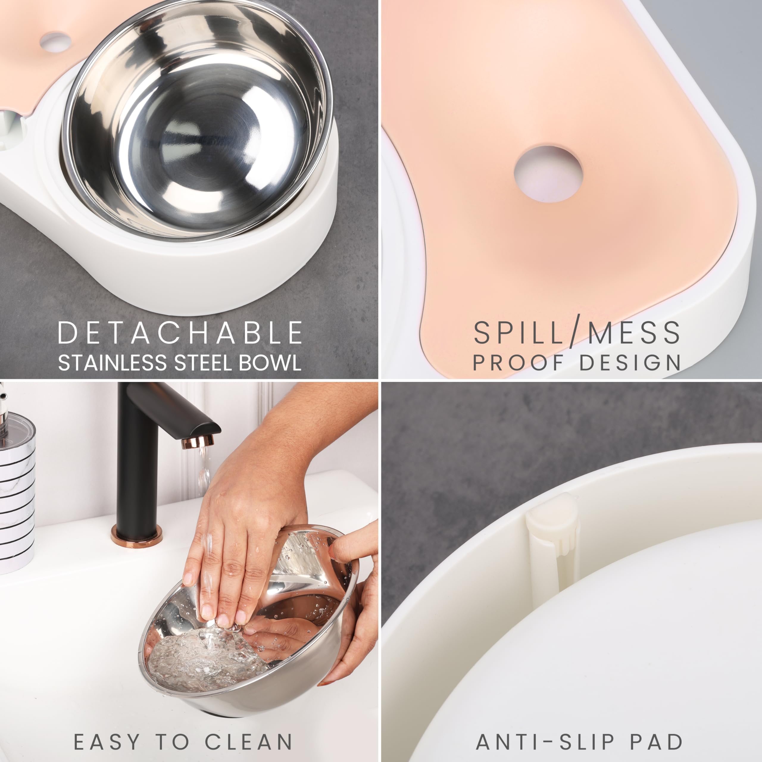 PETEMPO 2.4G WiFi Distributore Automatico Cibo Gatti, 5L Dispenser