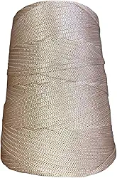 Fio Náutico Cordão 5mm: 500g – Ideal para Crochê, Tricô, Macramê e Artesanato – 100% Polipropileno – Bastos e Bazani (Bege)