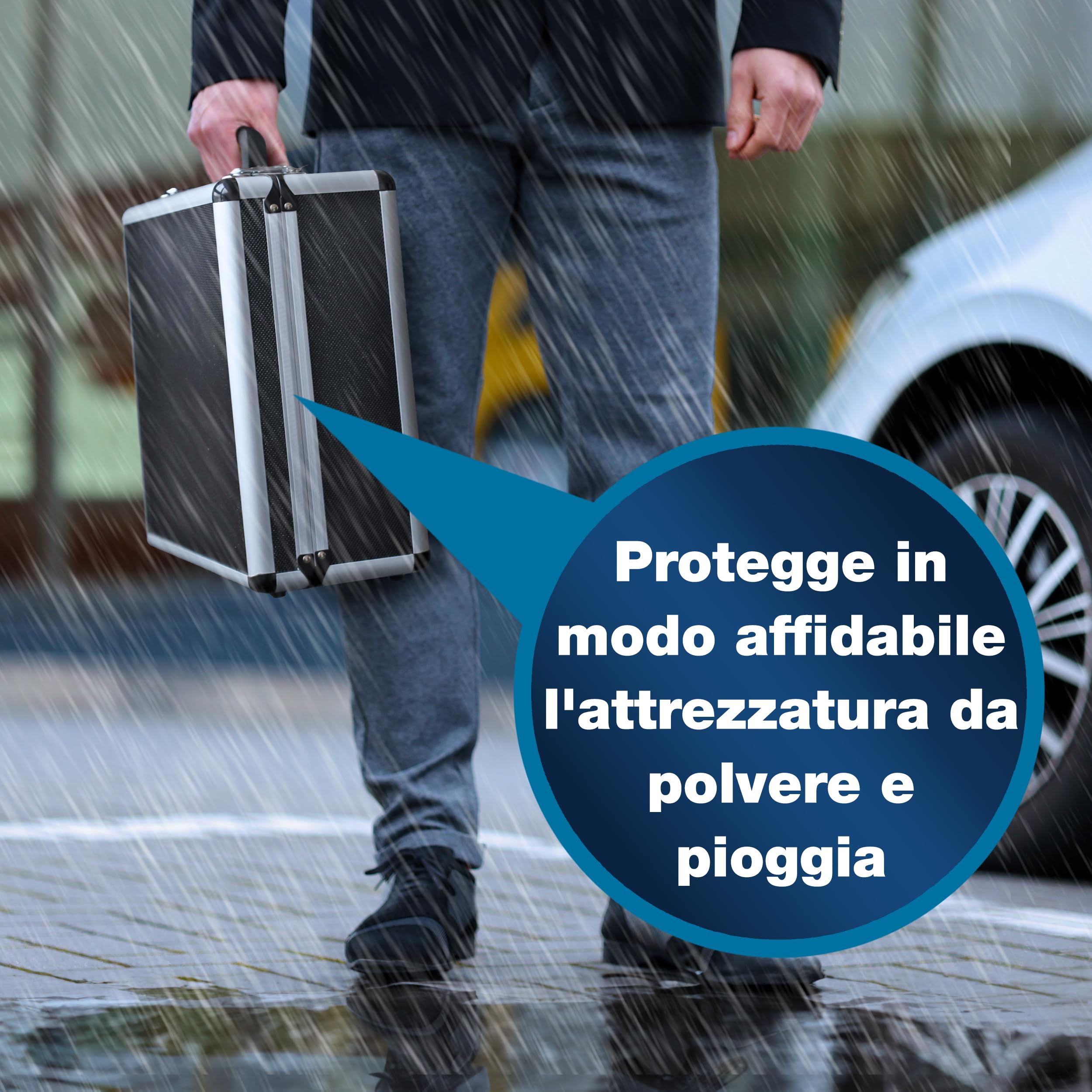 PeakTech P 7310 valigetta universale XL, 460 x 330 x 150 mm con imbottitura a dadi in schiuma, 1 pezzo