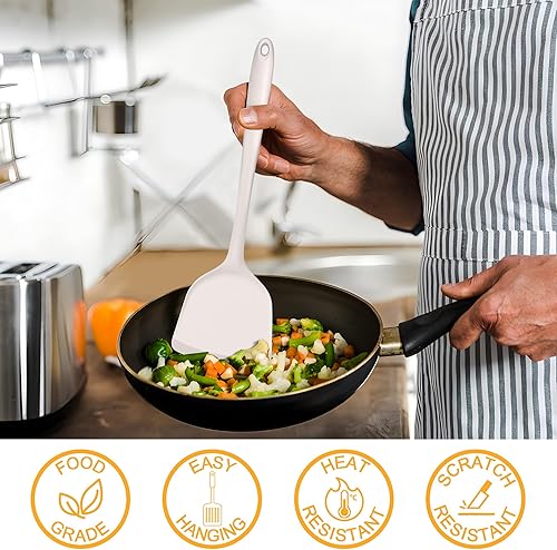 Miniatura 3 de E-far Juego de utensilios de cocina de silicona, 25 piezas de utensilios de cocina con soporte, herramientas de cocina no tóxicas, espátula,