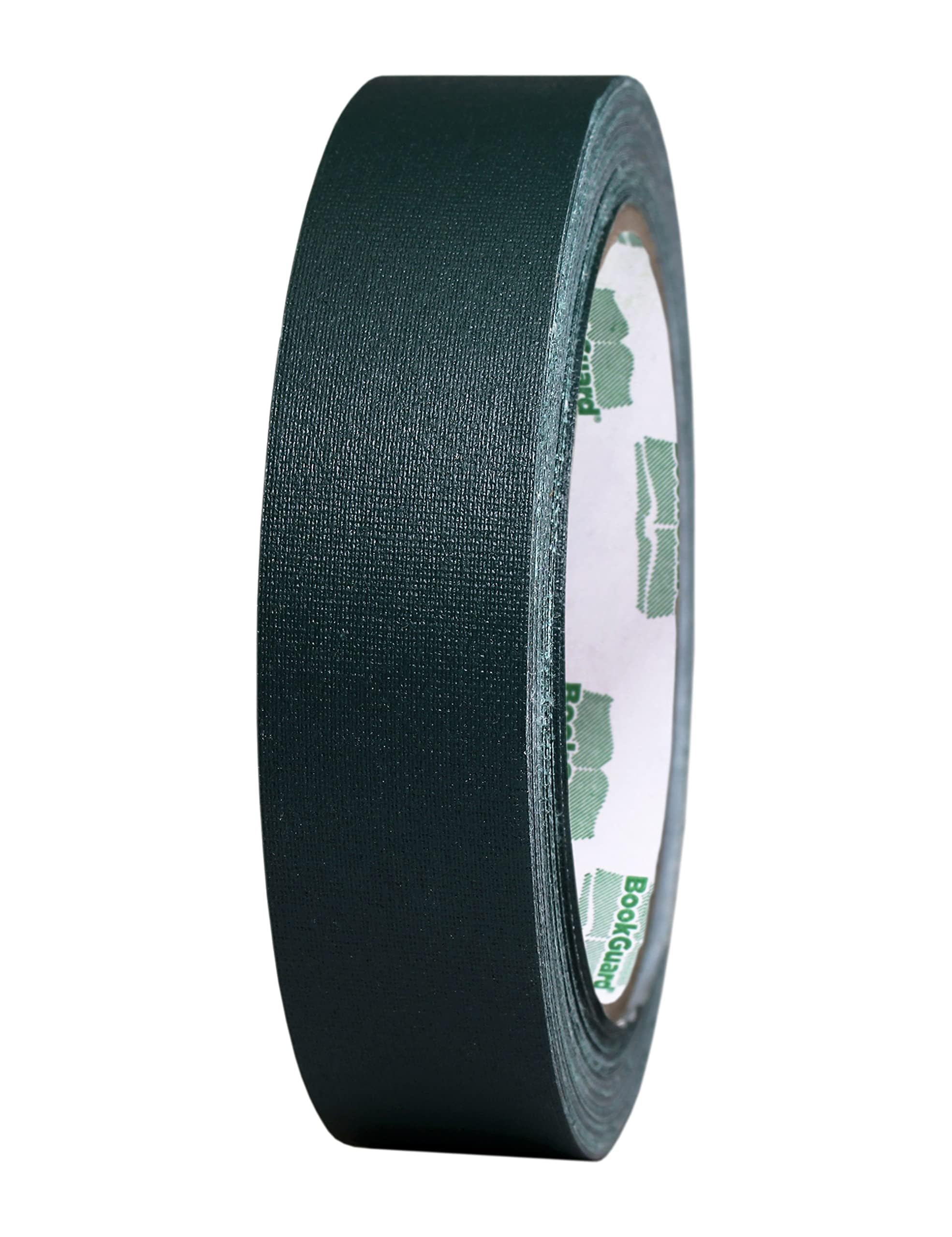 BookGuard 1 Inch Premium Bookbinding Repair Cloth Tape, 15 Yard Roll, Forest Green