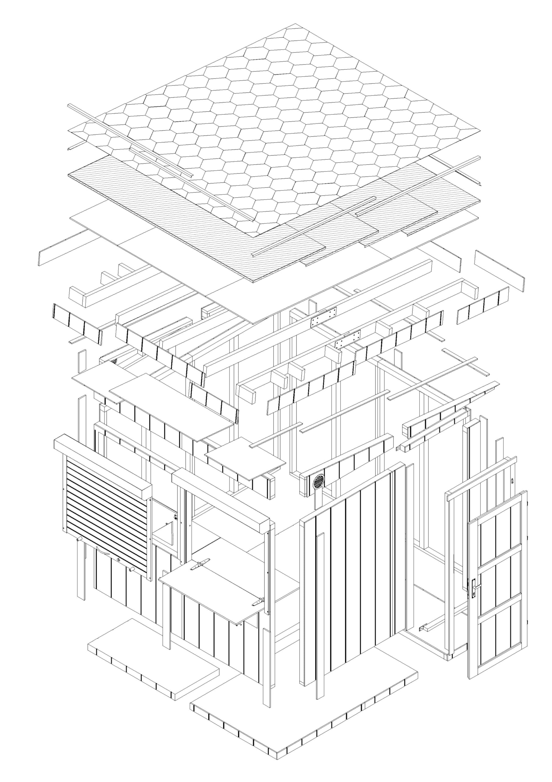 Produktbild von Verkaufsladen 355x233 Cm Verkaufsstand Marktstand Holzstand Schuppen Gartenhaus
