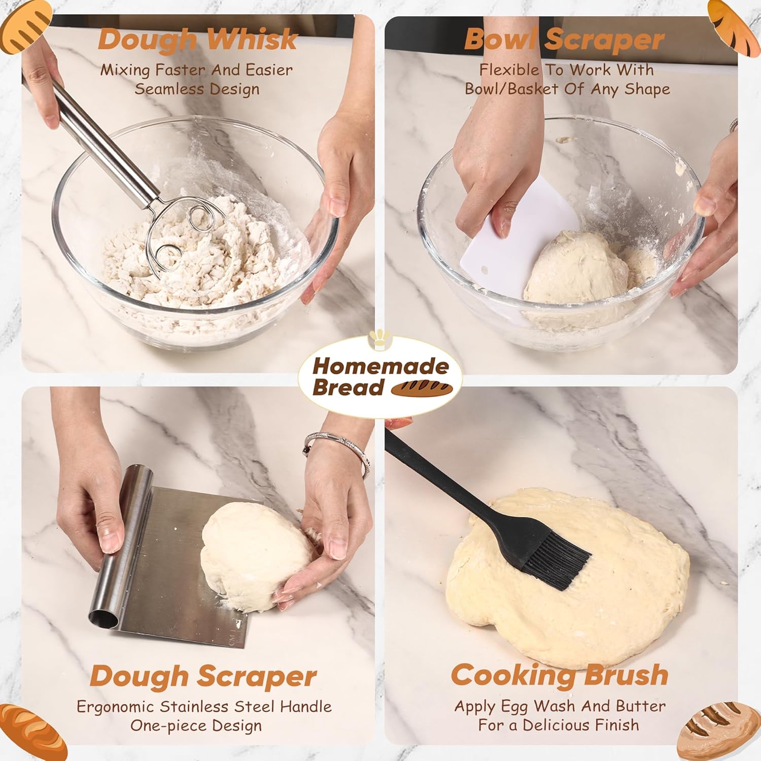 Kit completo para iniciantes de massa fermentada – 24 peças Suprimentos de cozimento de pão de fermento para cozinha moderna, cestas redondas de 23 cm à prova de pão Banneton… em promoção! Veja a oferta e mais achadinhos de Linhas, Kits & Presentes 6 Hoje é o melhor dia para comprar Kit completo para iniciantes de massa fermentada – 24 peças Suprimentos de cozimento de pão de fermento para cozinha moderna, cestas redondas de 23 cm à prova de pão Banneton… com aquele preço maroto! Promoção! Aproveite a oferta! 6