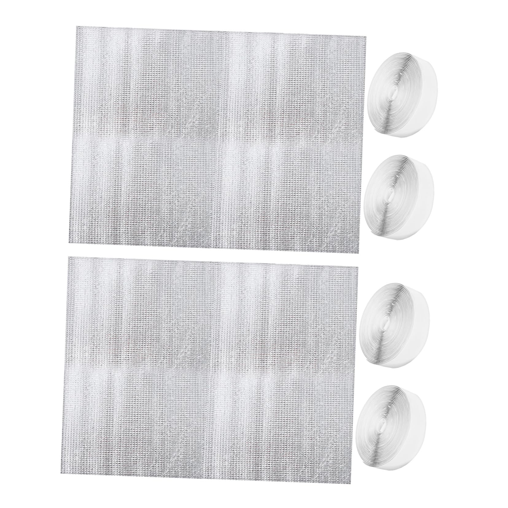 Couvre-ventilateur de grenier isolé SHINEOFI lot de 2 protections thermiques en aluminium