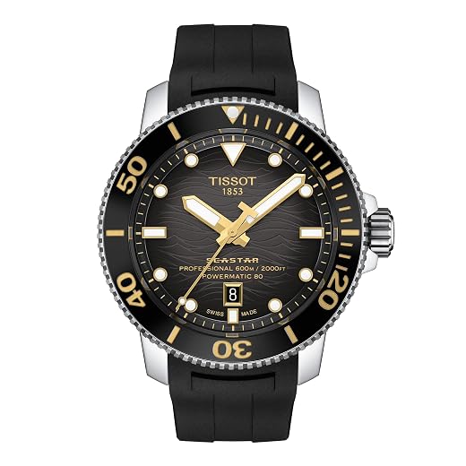 Tissot Seastar 2000, Swiss Automatic, 46mm, Grey Gradient, Men’s Watch