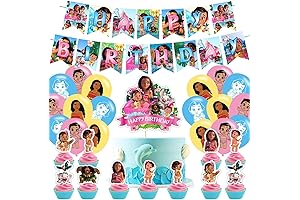 Baby Moana Birthday Decorations for 1st Year