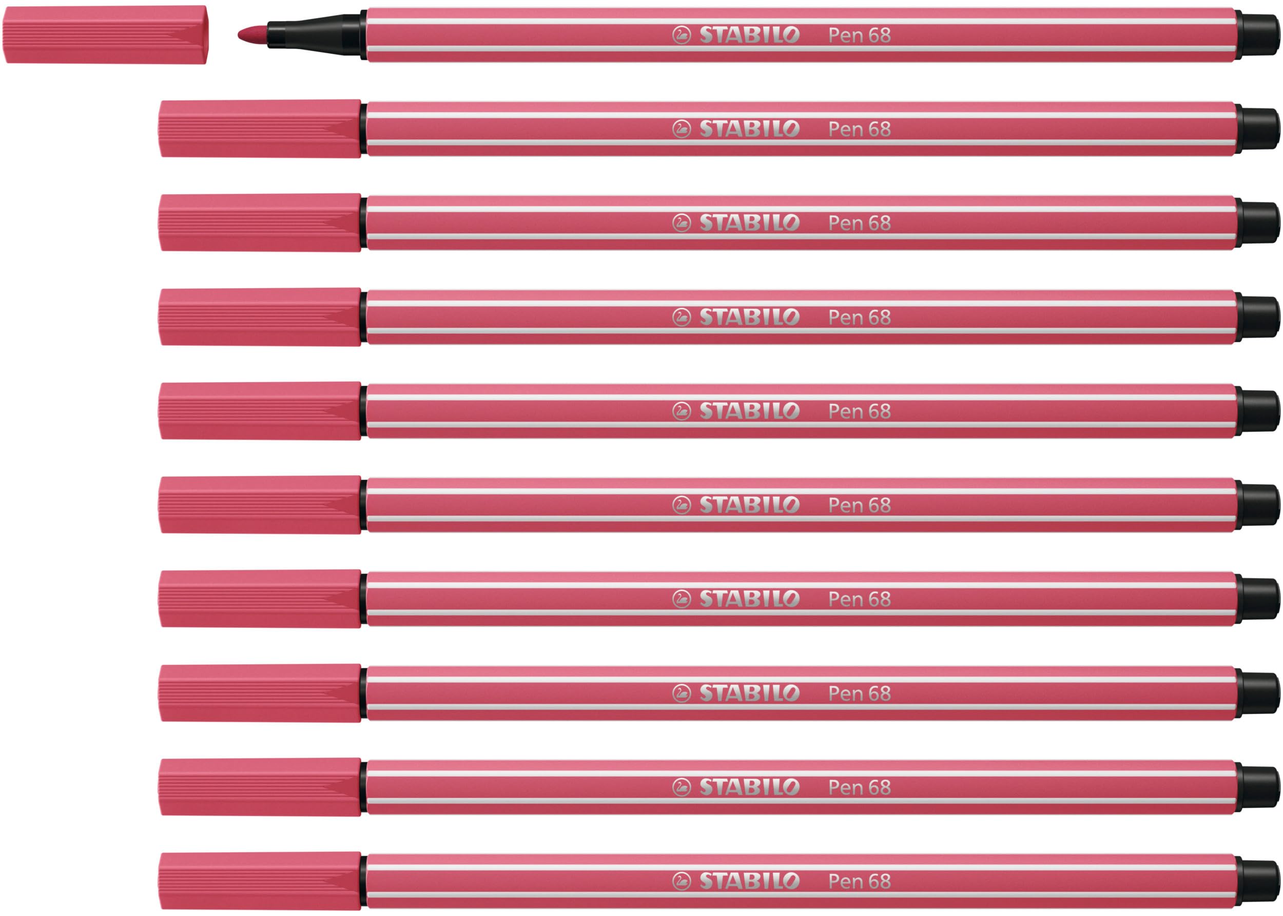 STABILO - Rotulador premium - Pen 68 - Pack de 10 - rosa neón — view 44