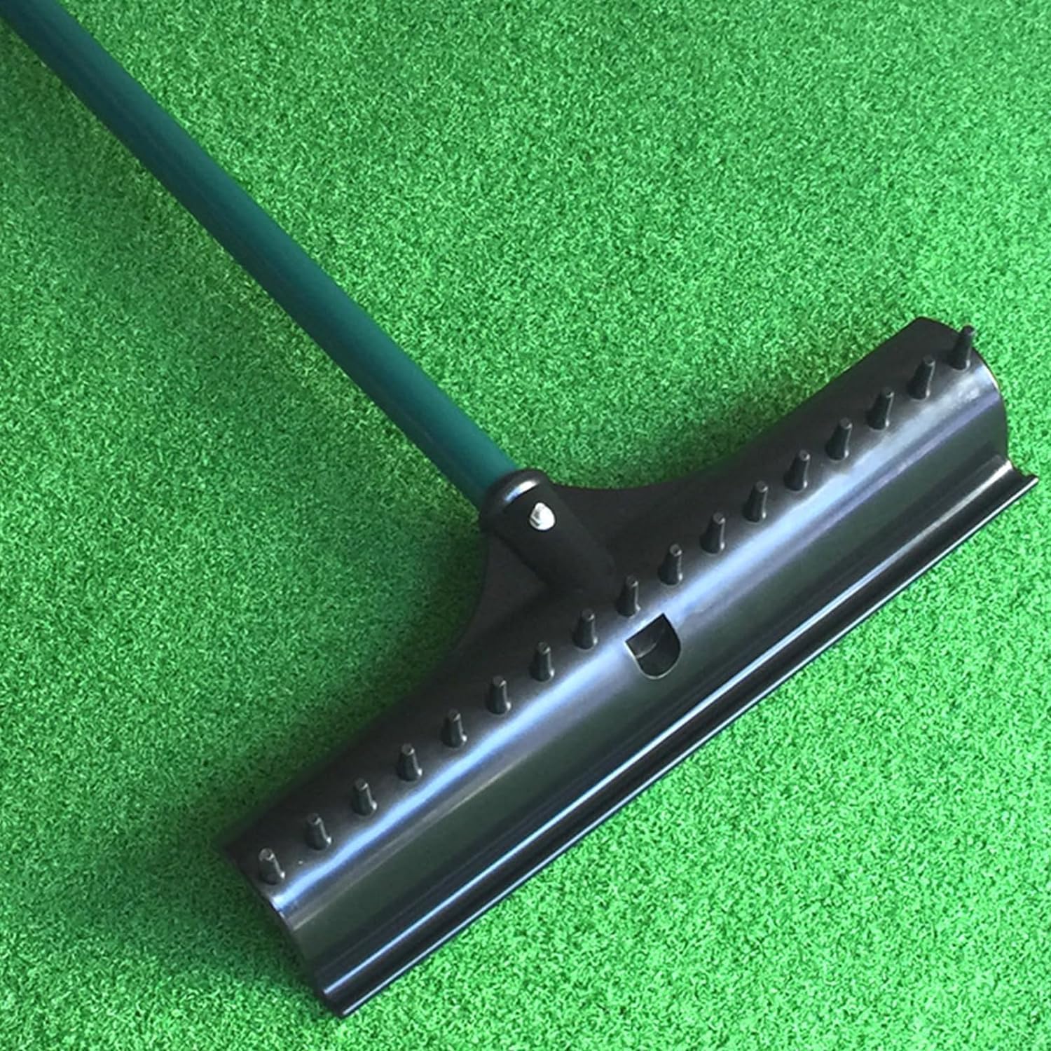 Golf Sand Trap Rakes, S-Shaped Reversible Golf Bunker Rake with Aluminum Handle, Golf Bag Yard Leaf Lawn Organizer Tool for Golf Course Maintenance and Gardens